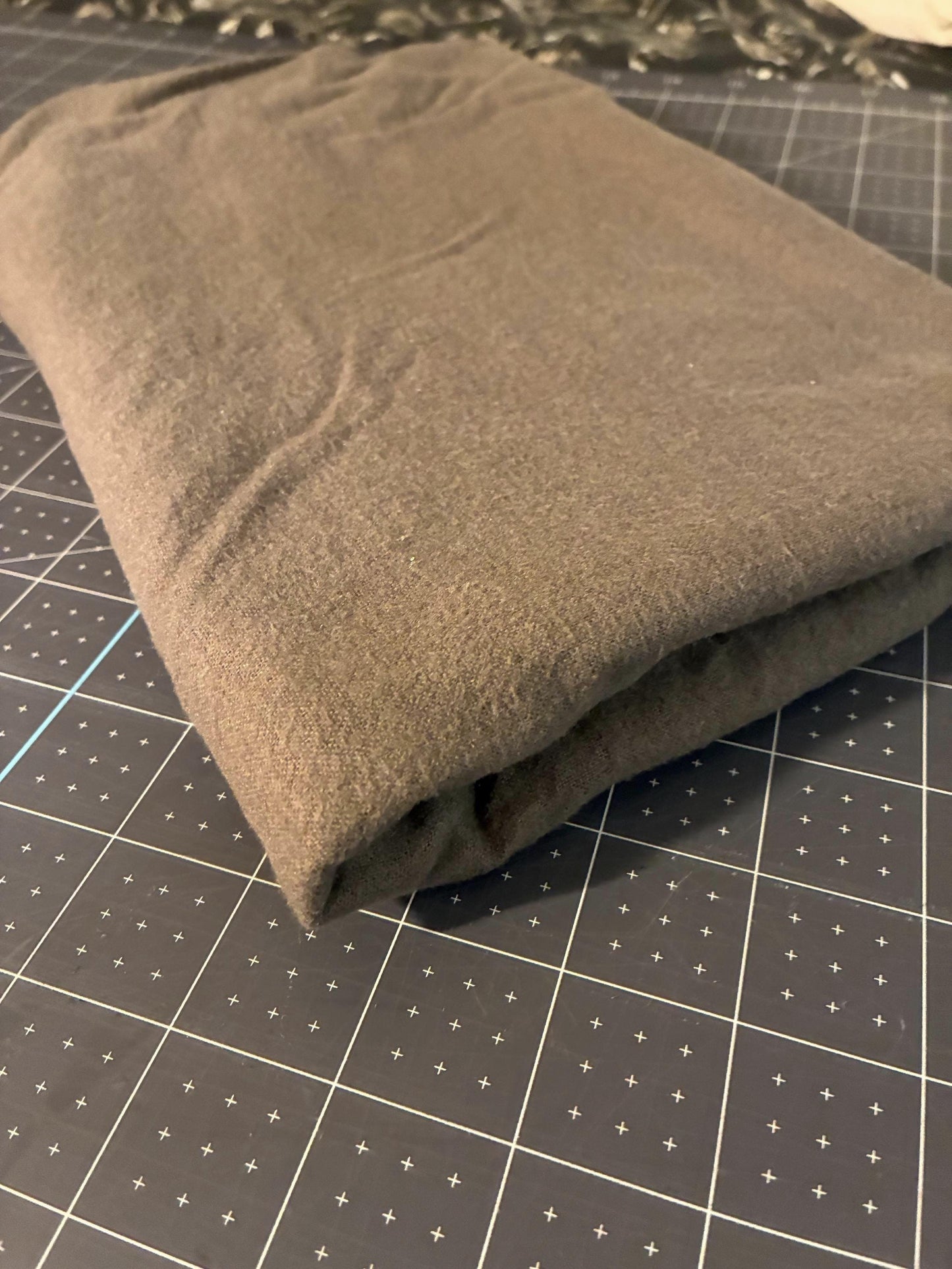 Comfy Cozy Flannel Solid Fabric Charcoal