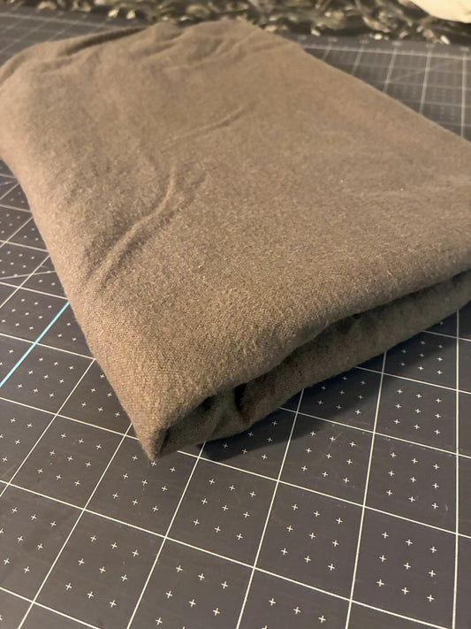 Comfy Cozy Flannel Solid Fabric Charcoal