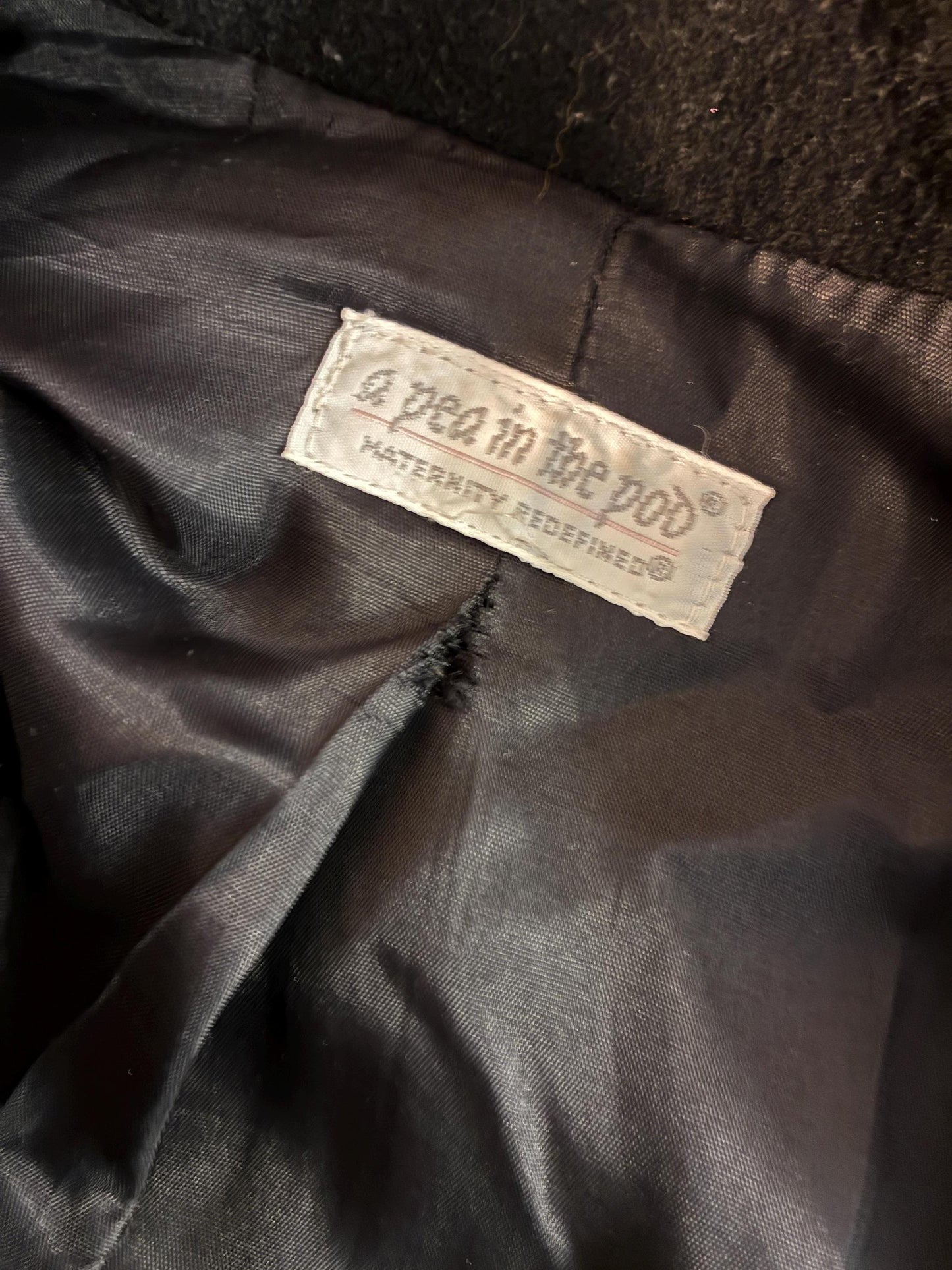 Vintage Maternity Wool Peacoat Jacket