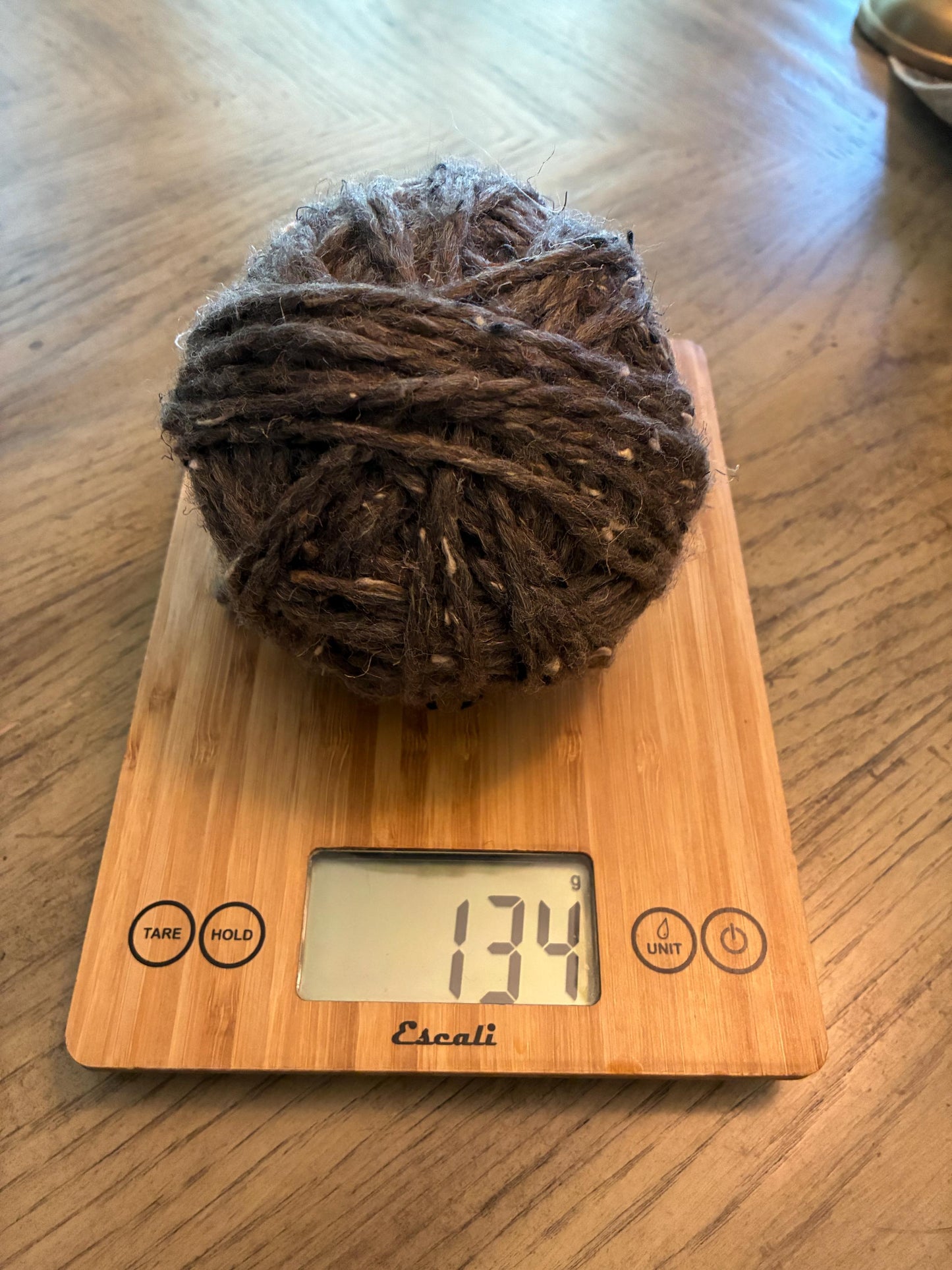 Speckled Wool Yarn (Gray / Brown)