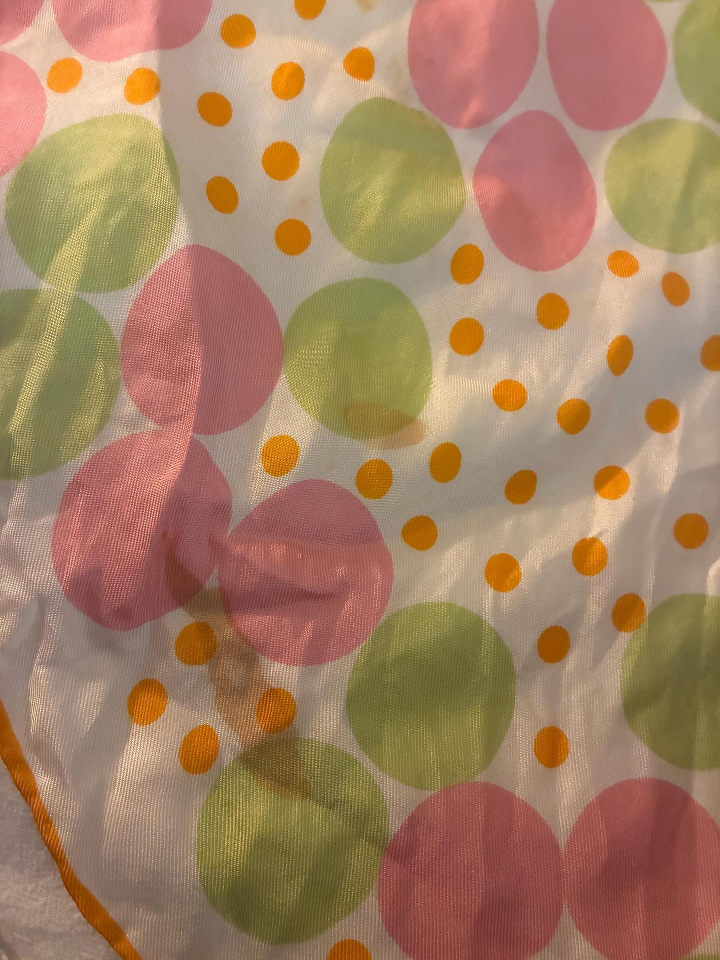 Vintage Silk Scarf (Polka Dots)
