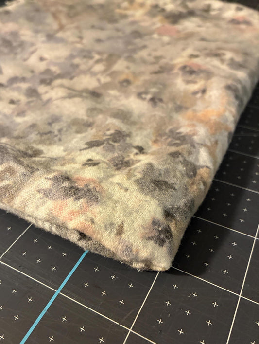 Super Snuggle Flannel Fabric Gray Floral