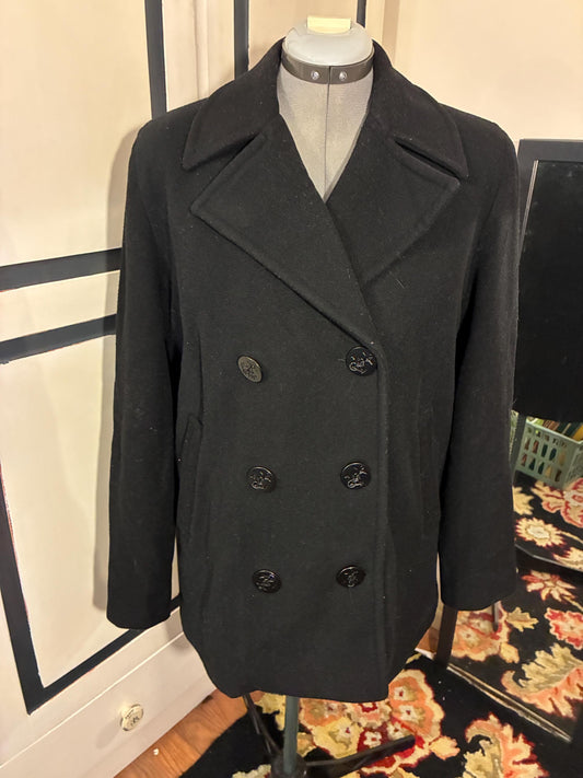Vintage Maternity Wool Peacoat Jacket