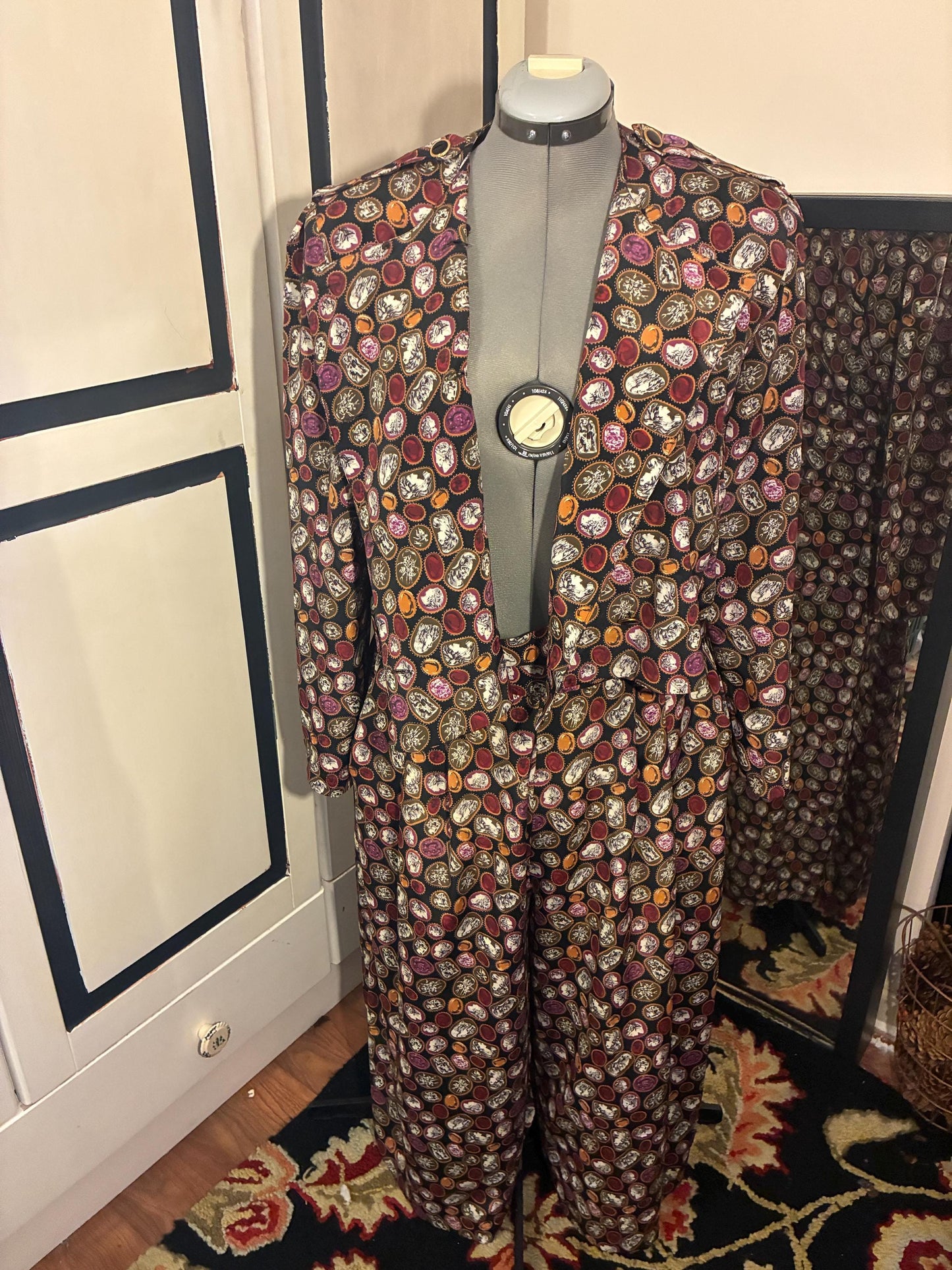 Vintage Double Breasted Pants Suit