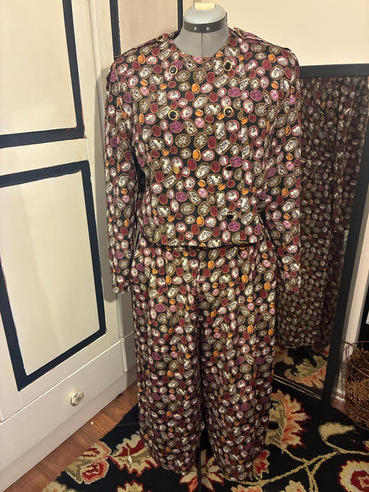 Vintage Double Breasted Pants Suit