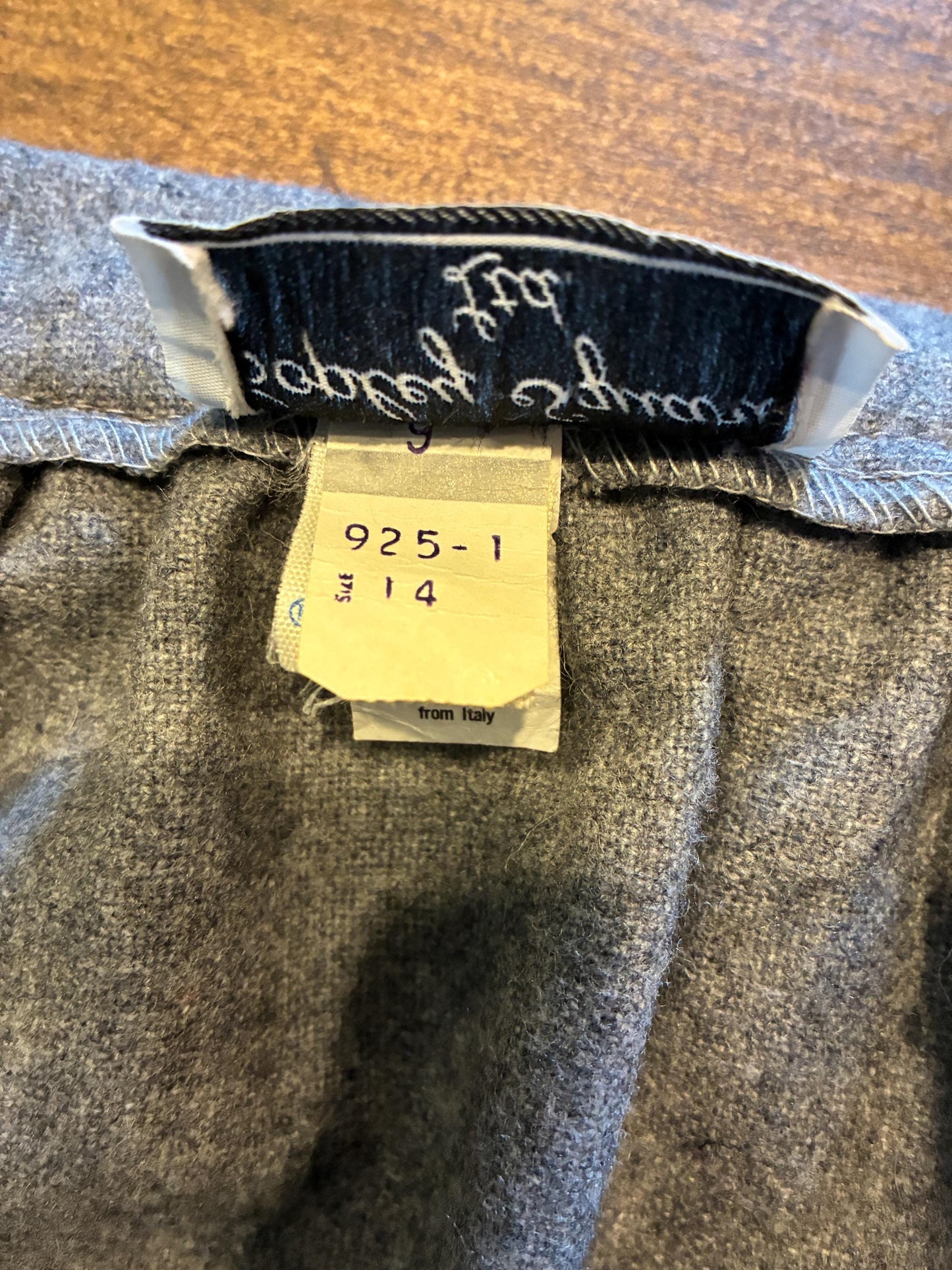 Vintage Wool Skirt (Copley Square Ltd.)