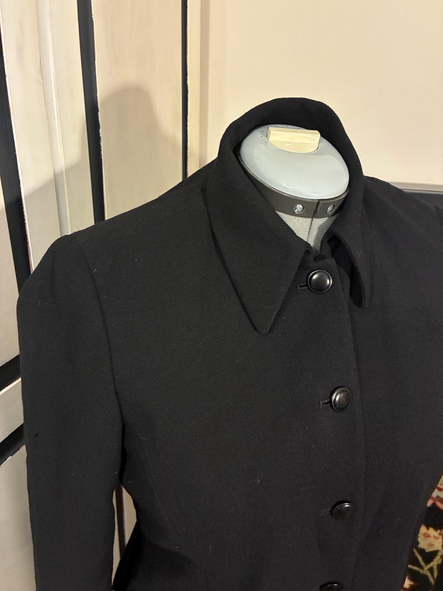 Vintage Wool Jacket / Blazer (Black)
