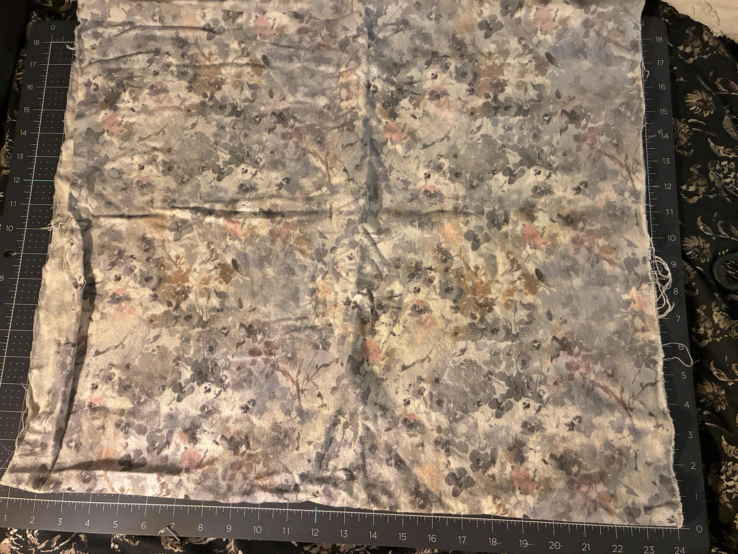 Super Snuggle Flannel Fabric Gray Floral