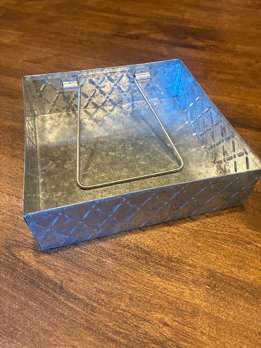 Pressed Tin Metal Napkin Holder