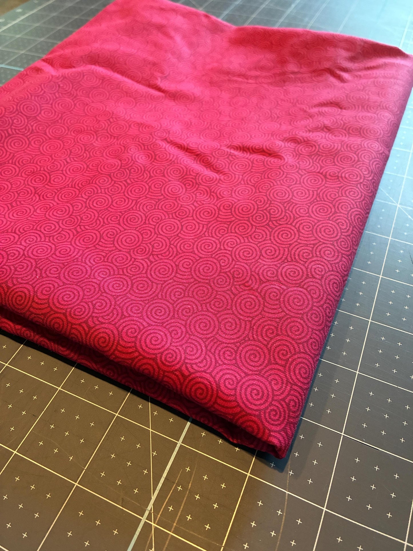 Keepsake Calico Fabric (Pink Swirl) - 1 Yard