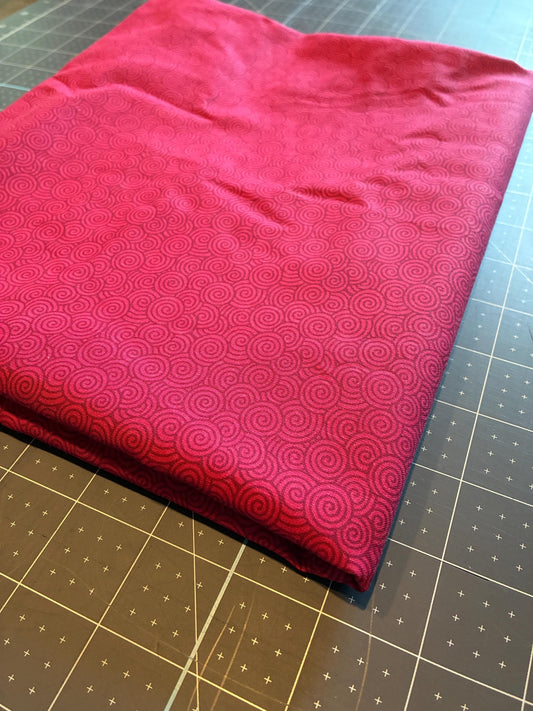 Keepsake Calico Fabric (Pink Swirl) - 1 Yard