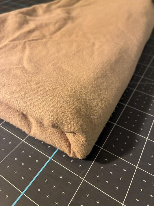 Comfy Cozy Flannel Solid Fabric - Tan