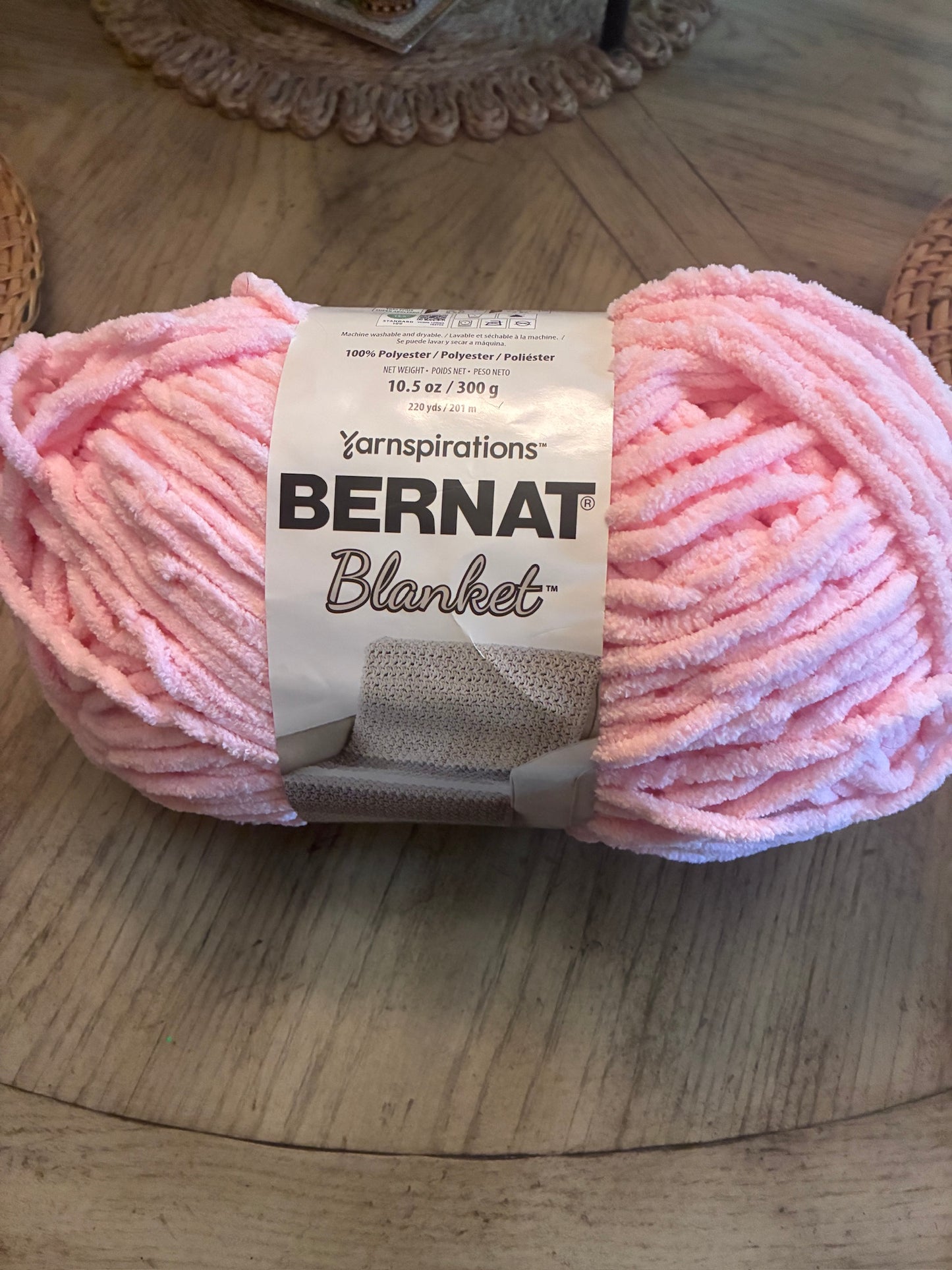 Bernat Blanket Yarn ("Tan Pink")