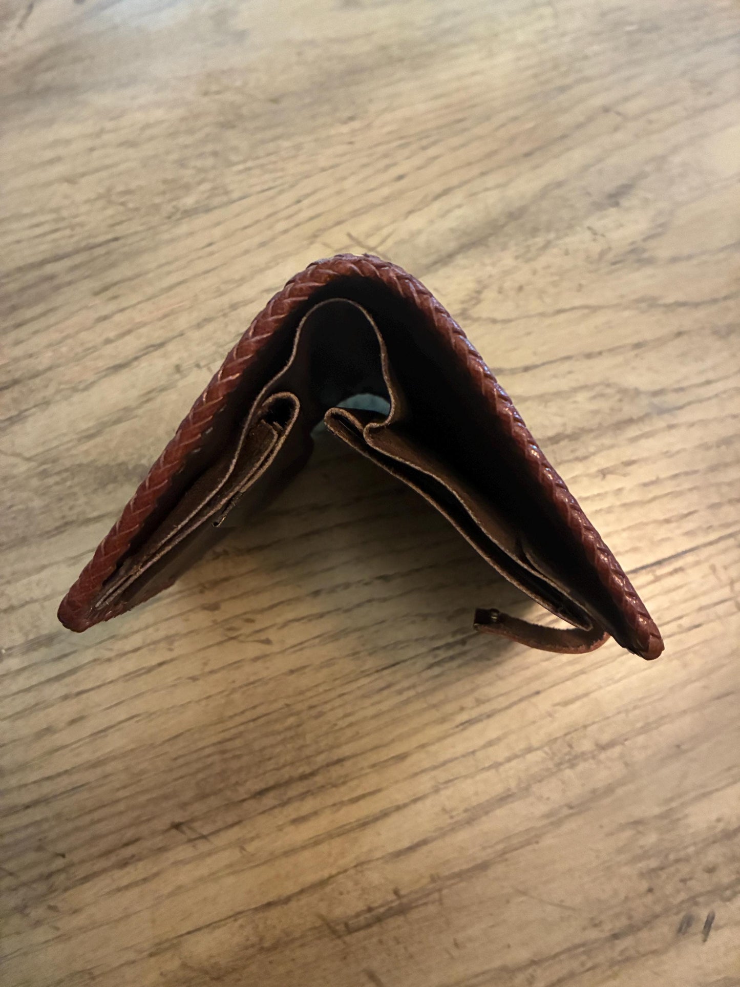 Vintage Hand-Tooled Leather Wallet